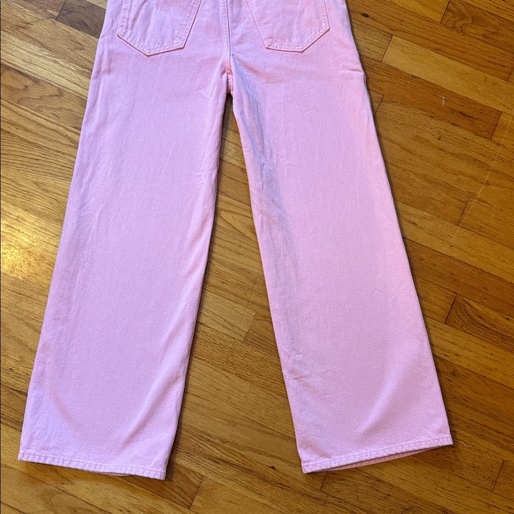 Frame Denim Women's Flare Jeans in Pink - Picture 10 of 12